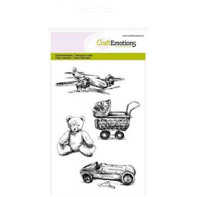 CraftEmotions Clear Stamps - Lovely Baby Vintage Spielzeug